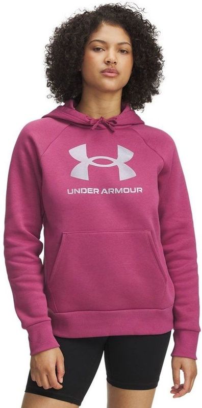 Under Armour - Rival Shimmer - Hoodie - Rood - Fleece