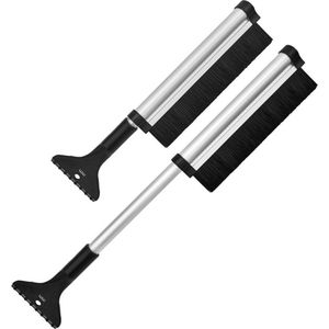 MikaMax Extendable Ice & Snow Scraper - Uitschuifbare ijs & sneeuwschraper - Uitschuifbaar tot 65 cm - ABS & Aluminum - Auto accessoire - Auto gadget