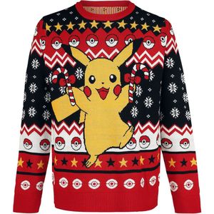 Pokémon - Pikachu - Christmas Jumper - Meerkleurig - 100% Polyacryl