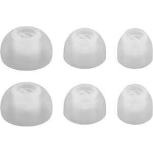 Ibley Siliconen oortips voor Bowers & Wilkins Pi5 (S2) & Pi7 (S2) wit - Siliconen Earplug - S/M/L formaat - 3 paar - 3 maten - B&W Pi5 (S2) oortips - B&W Pi7 (S2) oortips