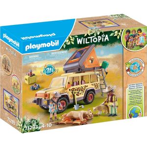 PLAYMOBIL Wiltopia Met de terreinwagen bij de leeuwen - 71293