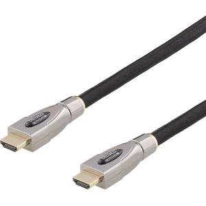 Deltaco Actieve HDMI naar HDMI kabel - 4K Ultra HD tot 60Hz - 10m- HDMI High speed met Ethernet - Zwart