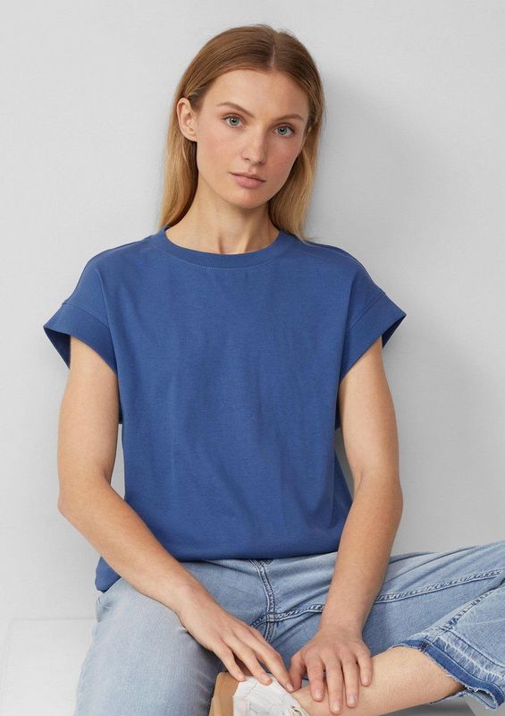 T-shirt - Zwart - Jersey - Nonchalante Pasvorm