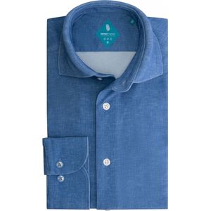 District Indigo Pique Performance Overhemd Hell Blue (7.41.025.717 - 315)