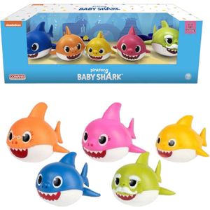 Baby Shark - Comansi Speelfiguren set - Baby - Papa - Mama - Opa - Oma - Hard Plastic