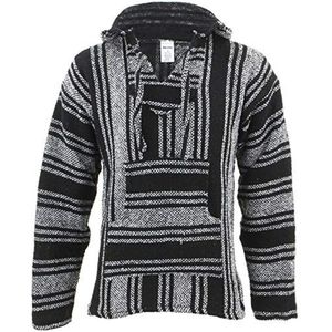 Hippie Hoody Trui Mexicaanse Baja Festival Mint Groen