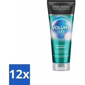 John Frieda – Shampoo – Luxurious Volume 7 Day – Volumeversterkend – 250 ml - Voordeelverpakking - 12 stuks
