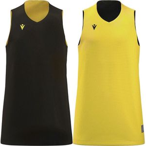 Macron Idaho Reversible Shirt Kinderen - Zwart / Wit | Maat: 7-8 Y