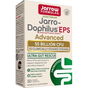 Jarrow Formulas Jarro-Dophilus EPS Ultra Potency 55miljard 30 capsules - het ultieme hoog gedoseerde probioticum voor op reis
