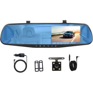 Dashcam Voor Auto Voor En Achter - Dual Dashcam Met Nachtvisie - Dashcam Voor En Achter Multifunctioneel – 1080p