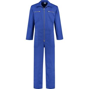 EM Workwear kinderoverall 100% katoen Korenblauw met rits maat 152