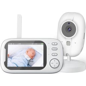 MKSS® Babyfoon met Camera en App - Baby Monitor - Huisdiercamera - Hondencamera - Full HD - Wit
