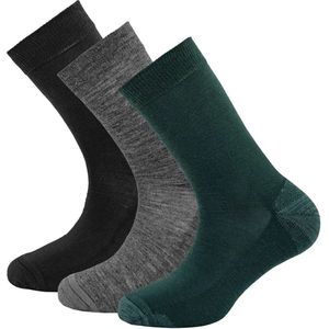 Devold - Daily Merino Long Socks - Sportsokken - Merinowol - Zwart