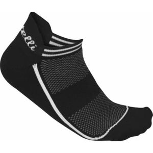 Castelli Invisible Fietssokken - Maat 39-41 - Vrouwen - zwart/wit