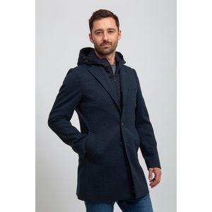 Suitable Hood Coat Navy - Maat 48 - Heren - Mantels