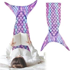 Zeemeerminstaart Deken voor Meisjes - Warme en Comfortabele Antikick Deken