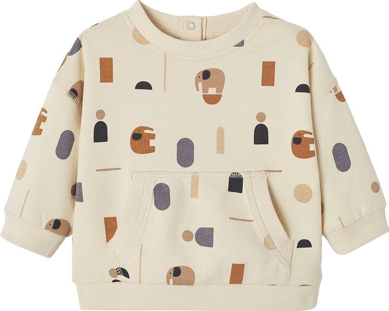 Babysweater - Kangoeroezak - Geborsteld Fleece - 100% Katoen