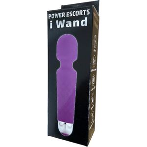 Power Escorts iWand Silicone Massager - 18 Speed - Paars