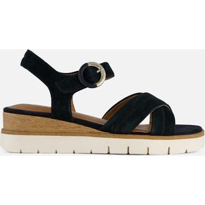 Tamaris Sandalen blauw Leer - Dames - Maat 36