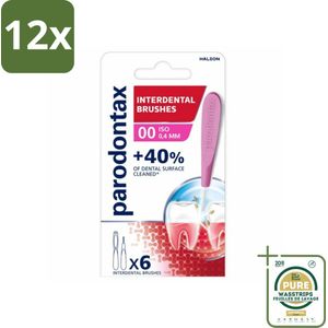Parodontax Interdentale Ragers Size 0 6 stuks per verpakking - Voordeelverpakking - 12 stuks - Tandenreiniging - Tandvleesverzorging