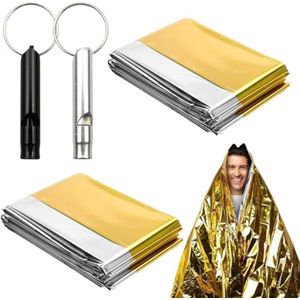 Reddingsdeken en Survivalfluitje voor Outdoor en Noodsituaties