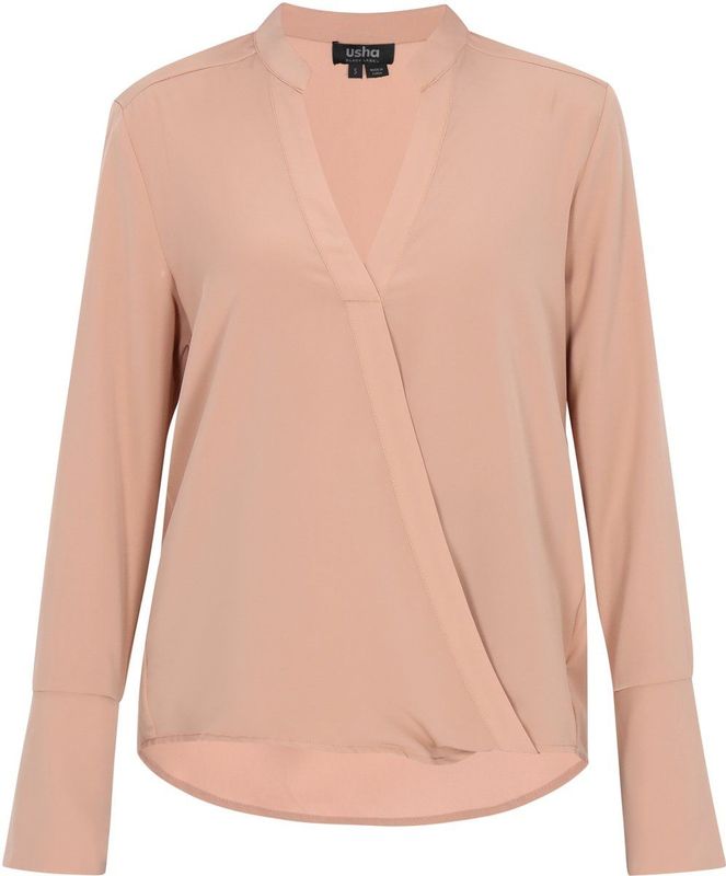 Usha - Blouse - Regular Fit - V-hals - Lange Mouwen