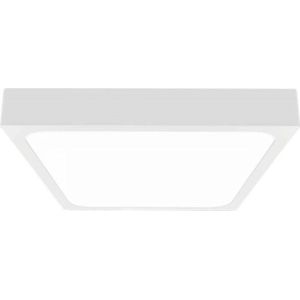 V-TAC VT-8618SW-SQ LED vierkante lichtkoepel - microgolfsensor - 225mm - IP44 - Wit - 18W - 1800 Lumen - 4000K
