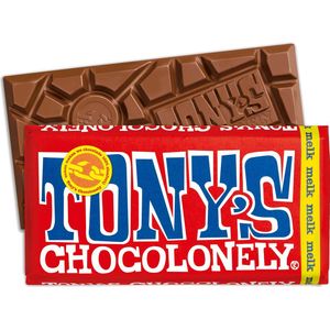Tony's Chocolonely Melk Chocolade Reep - Melkchocolade Reep - 180 gram