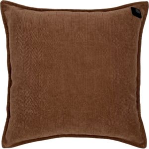 Warmpi® Draadloos Warmtekussen incl Warmpi® Powerbank (10.000mah) - Chenille Bruin - Elektrisch Verwarmd sierkussen heeft ook kabel van 3m voor opwarming via stopcontact of USB Poort - 3 standen - Afmeting 45x45cm - oplaadbaar infrarood kussen