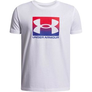 Under Armour - Boxed Sports Shirt - T-shirt - Wit - Blauw - Rood
