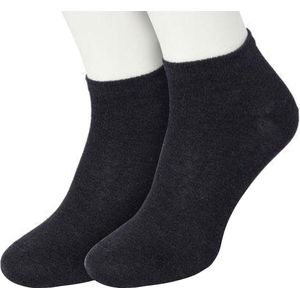 Bonnie Doon Tencel Sneakersokken Heren Donker Blauw maat 39/42 - 2 paar - Licht, Ademend, Soepel - Zeer Comfortabel en Zacht - Zakken niet af - Korte sokken - Business Line - Antibacteriëel - Milieubewust - Donkerblauw - Navy Melange - OL2020022.292