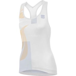 Fietsshirt Sportful Women Oasis Top White Silver Gold-XL