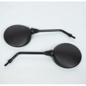 Paar M8 P1.25 zwarte ronde achteruitkijkspiegels voor Kymco 50 Agility 4T scooters 2008 tot 2017