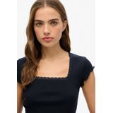 Dames-T-shirt met vierkante hals Superdry Essential