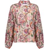 Geisha - 53949-20 - Bloemenblouse - Beige en Soft Pink