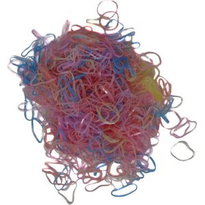 Jessidress Mini elastiekjes 650 Haar elastieken - Pastel