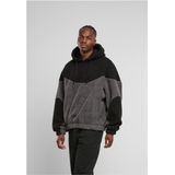 Urban Classics - Weavy Colorblock Teddy - Sweater - Grijs/Zwart