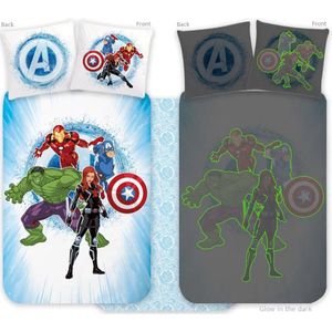Avengers - Peuterdekbedovertrek - Glow in the Dark - Katoen