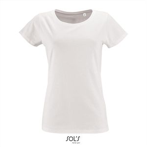 SOL'S - Milo T-Shirt dames - Wit - 100% Biologisch Katoen - S