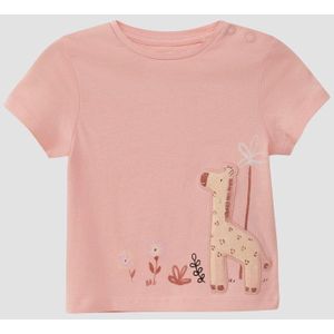 s.Oliver - T-Shirt - Katoenen Jersey - Glitterprint - Korte Mouwen