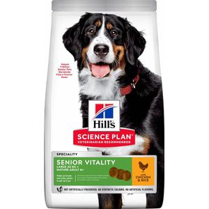 Hill's Canine Adult 7+ Youthful Vitality Large - Hondenvoer - Kip 12 kg