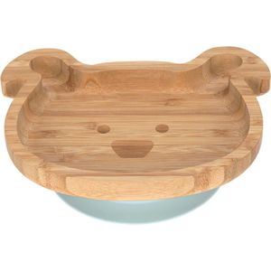 Lässig 4Babies & Kids Bord bamboo/hout met zuignap silicone little chums dog