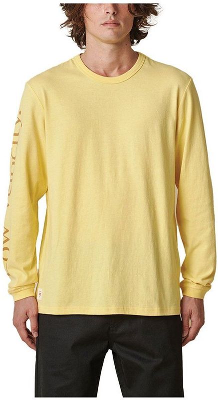 Globe Summit T-shirt Met Lange Mouwen Geel L Man