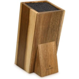 universeel messenblok zonder messen - Messenhouder van acaciahout - Houten messenblok - Geschikt voor alle maten keukenmessen en koksmessen