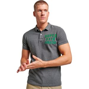 Superdry Vintage Superstate Korte Mouw Poloshirt Grijs S Man