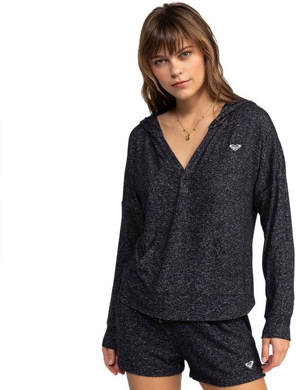 Roxy - Saturdaze Cosy - T-shirt - Grijs - Met Lange Mouwen - Dames