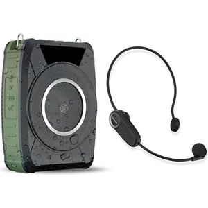 Equivera spraakversterker - Bluetooth 5.0 Voice Amplifier with Wireless Headset Mic, Waterproof Personal Wireless Voice Amplifier