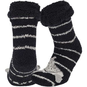 Apollo - Jongens - Fleece - Antislip - Huissokken - Haai - Maat 31/35