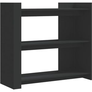 vidaXL Wandtafel - Wandtafels - Bijzettafel - Console Tafel - Wandtafel 100x35x90 cm bewerkt hout zwart