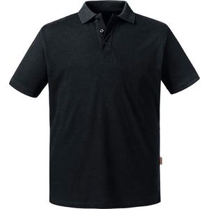 Russell - Pure Organic Polo - Zwart - 100% Biologisch Katoen - S